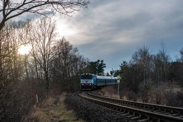 Jihlava Tschechische Republik Februar 2022 Lokomotive Loko T478 750 710 — Stockfoto