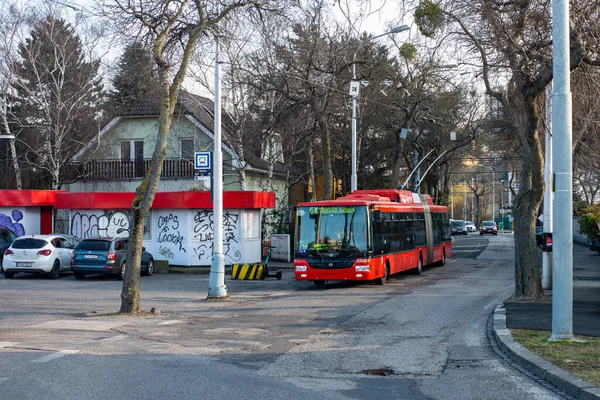 Bratislava Slovakia March 2022 Trolleybus Skoda 31Tr Sor 6809 Riding — Stock Photo, Image