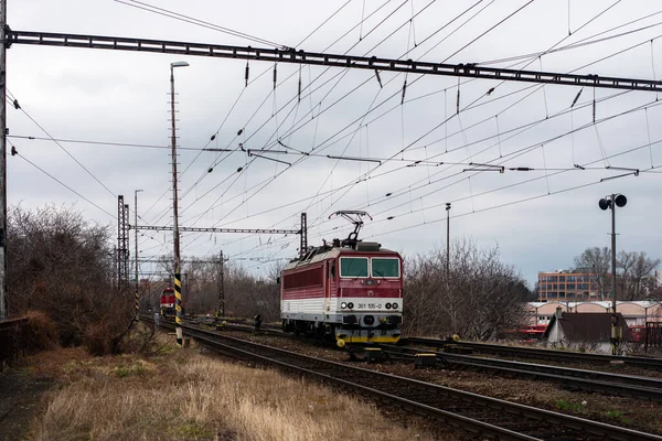 Bratislava Eslováquia Março 2022 Locomotiva Skoda 71E 361 105 Andar — Fotografia de Stock
