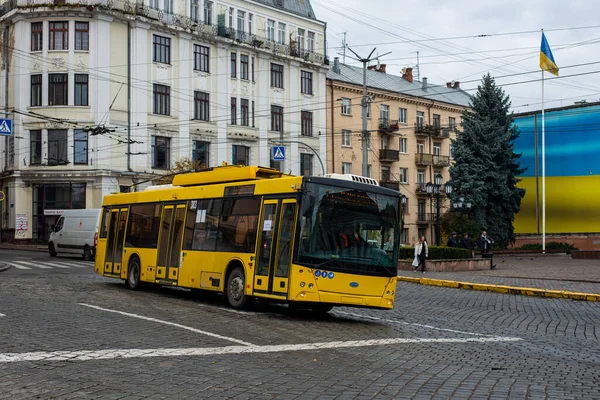 Чернивци Украина Октября 2022 Года Троллейбус Днепр T203 Маз 383 — стоковое фото