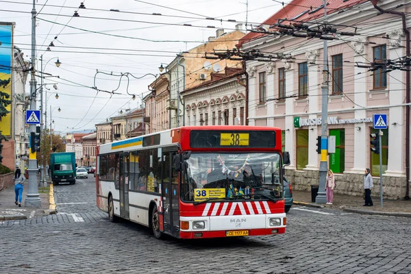 Chernivtsi Ucrania Octubre 2022 Bus Man A10 Caballo Con Los —  Fotos de Stock