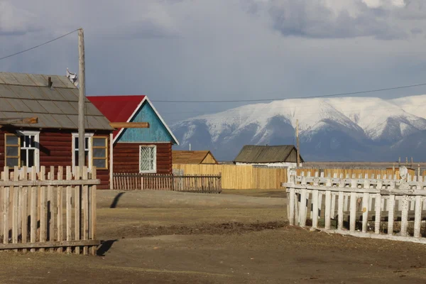 Ville Tsagaannuur en Mongolie — Photo