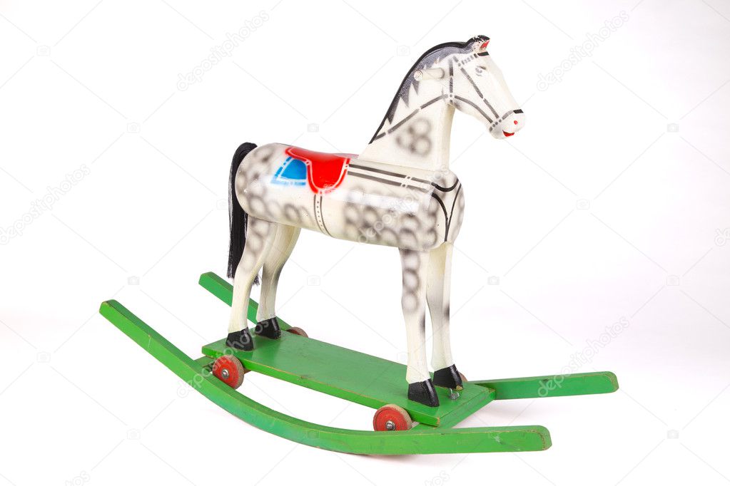 children's wooden rocking horse