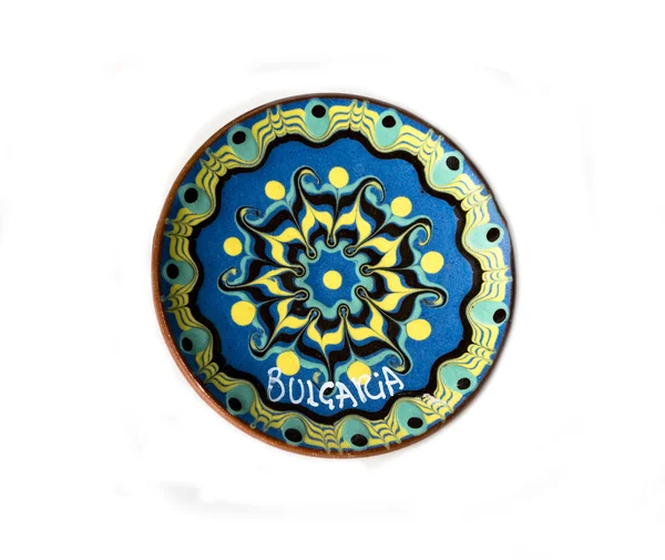 Placa de cerâmica com pintura trácia Imagem De Stock