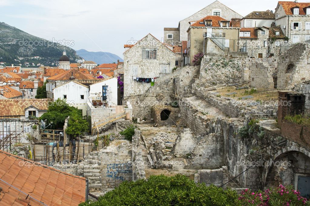 A View of the Old Town of Dubrovnik (Archeological Dig)