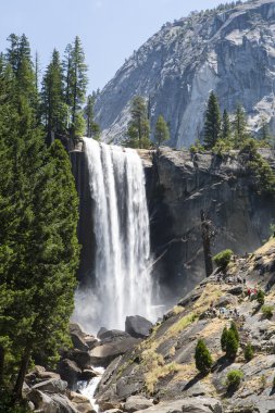 Vernal Falls in summer, Yosemite National Park, California, USA. clipart