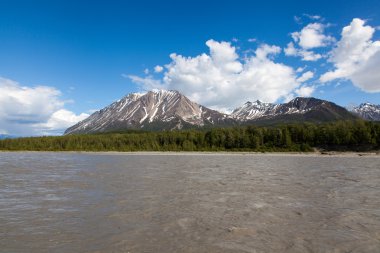 Alaska nehir ve dağ vahşi