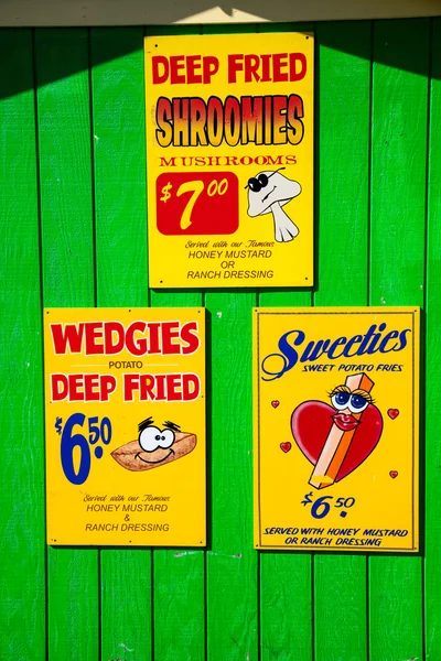 Carnival Food Signs — Stock Photo, Image