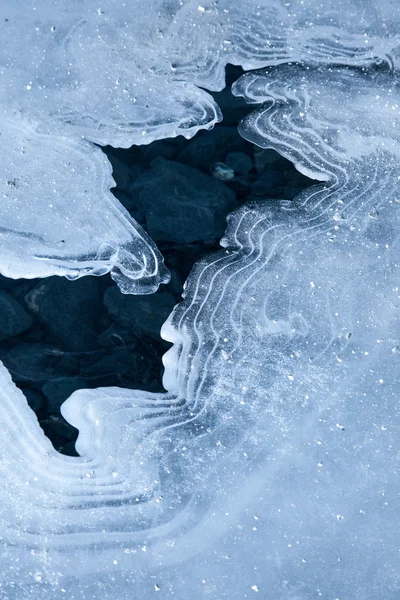 Blauwe gletsjerijs Stockafbeelding
