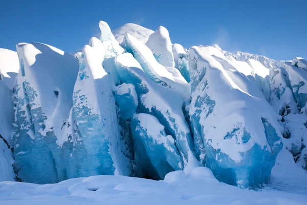 青い氷河 ストック画像