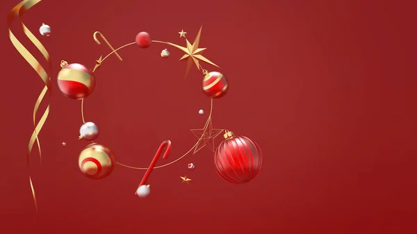 Weihnachten Und Neujahr Hintergrund Geometrische Verschiedenheit — Stockfoto
