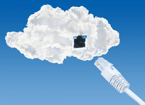 Cloud-Daten-Basis-Konzept — Stockfoto