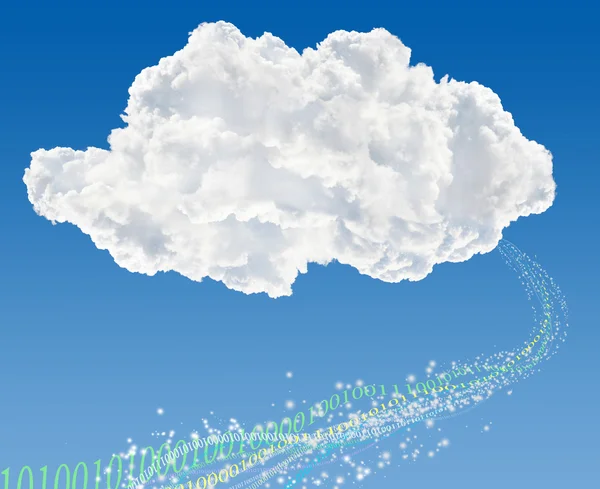 Concetto base di dati cloud — Foto Stock