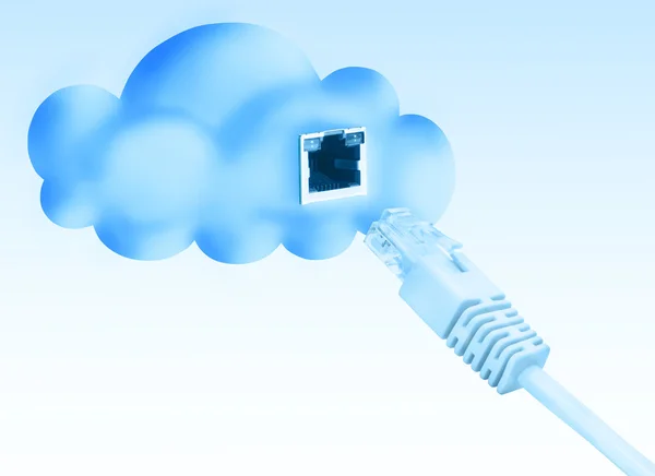 Cloud-Daten-Basis-Konzept — Stockfoto