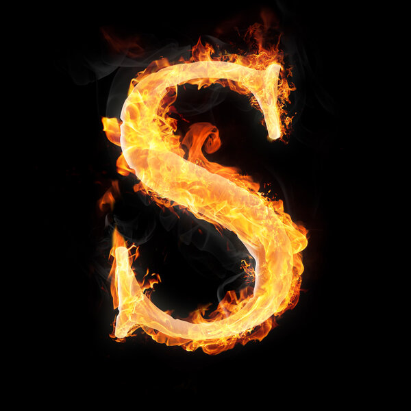 Сжигание объектов и объектов на огненном фоне
