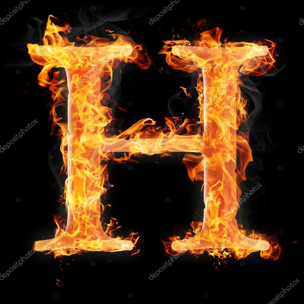 Imagens de Fogo letra h sem royalties | DepositPhotos, image size:1024x1024