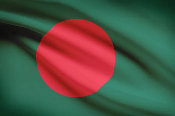 Series of ruffled flags. Bangladesh. — Stock Photo, Image