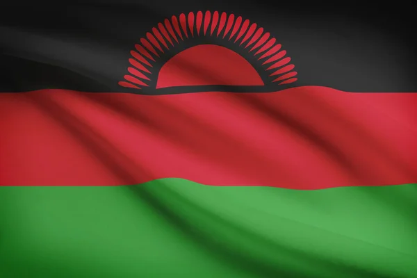 Serie de banderas con volantes. República de malawi. —  Fotos de Stock