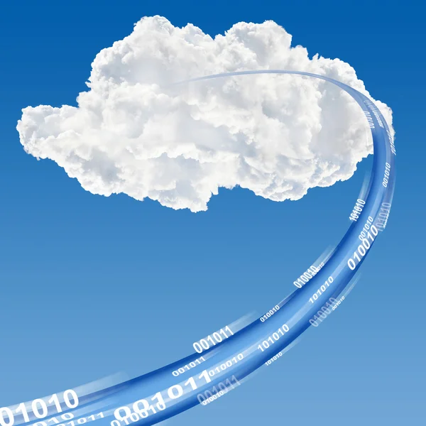 Cloud-Daten-Basis-Konzept — Stockfoto