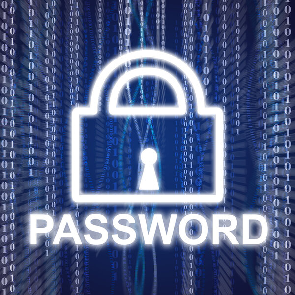 Иллюстрация замка с числами, падения на фоне