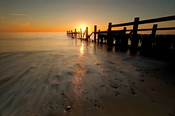 Happisburgh sunrise — Stockfoto