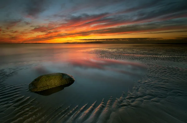 Allonby sunset — Stockfoto