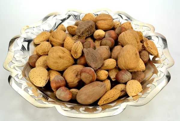 Mixed nuts in the shell — Stock Photo, Image