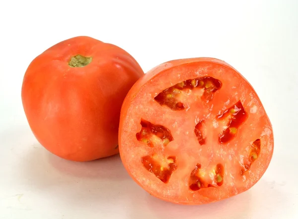 Tomat och en skiva — Stockfoto