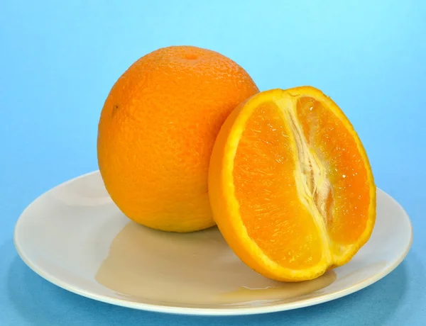 Orange i kawałek — Zdjęcie stockowe