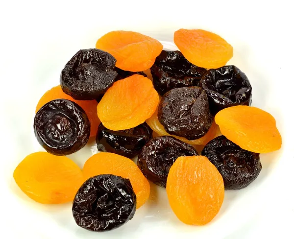 Prunes and apricots — Stock Photo, Image