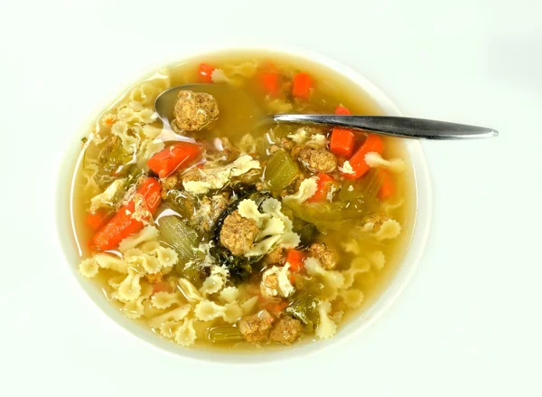 Italian wedding soup — Stock Photo, Image