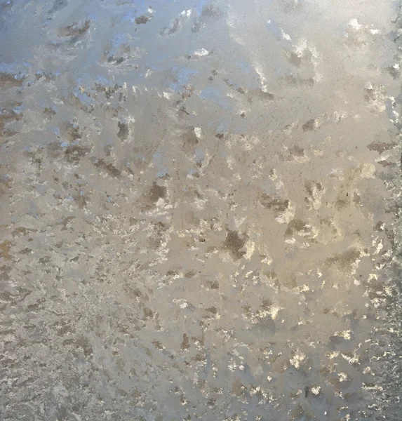 Frost på ett fönster — Stockfoto
