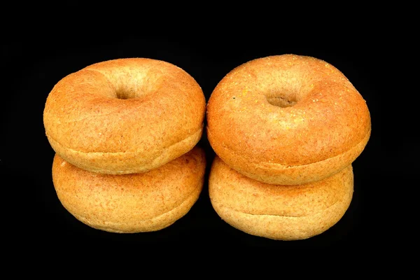 Fullkornsvete mini bagels — Stockfoto