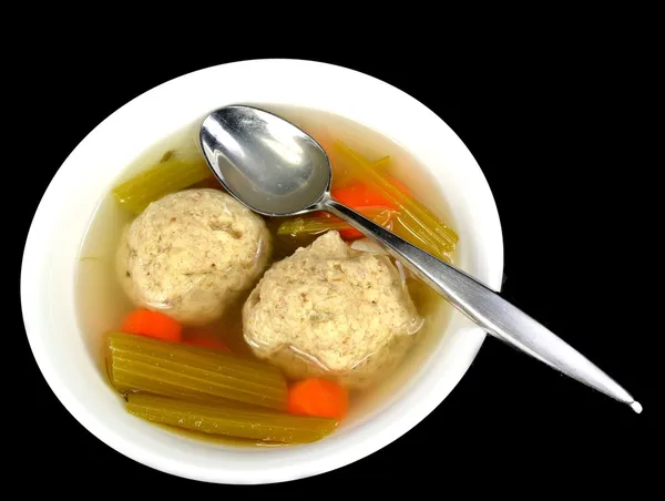 Sopa de bolas Matzo — Foto de Stock