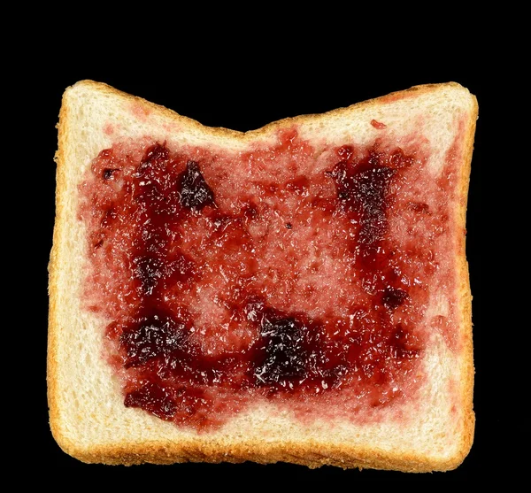 Pane bianco con gelatina — Foto Stock