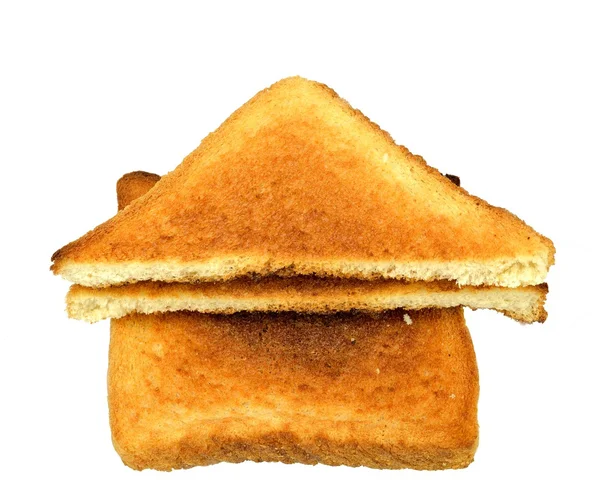 Witte toast — Stockfoto