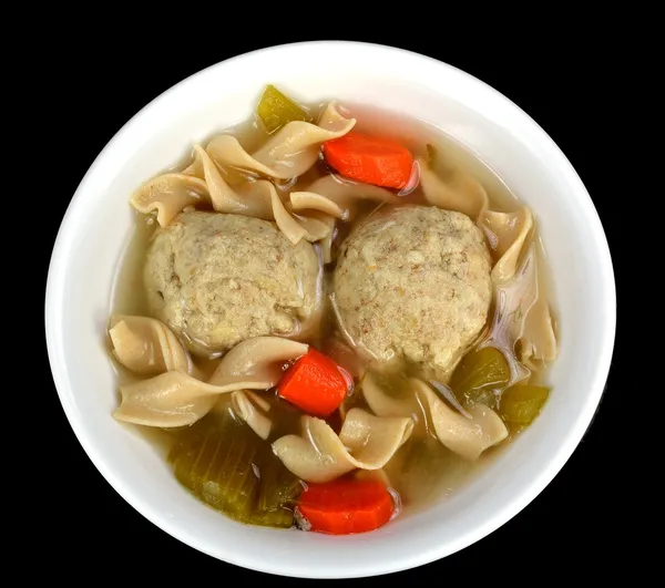 Sopa de bola matzo — Fotografia de Stock