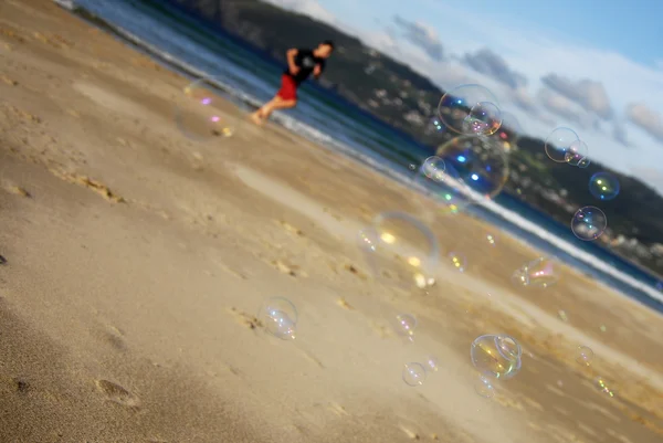 Blasen auf dem Sand — Stockfoto