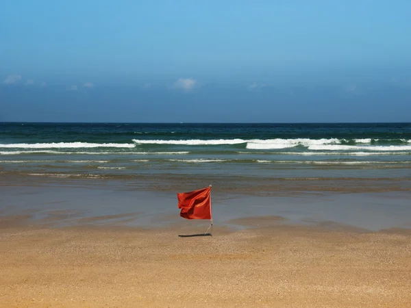 Bandeira Vermelha — Fotografia de Stock