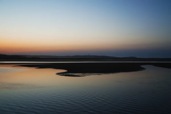 Solnedgång på kusten — Stockfoto