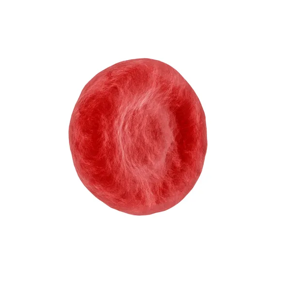 Kırmızı üzerine beyaz izole hücre