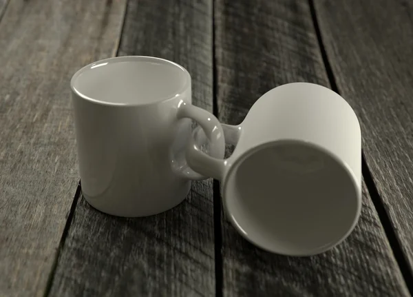 Two cups attached at the handle — Stock Photo, Image