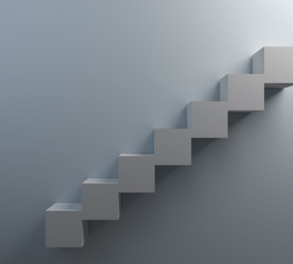 Абстрактная лестница из кубов
