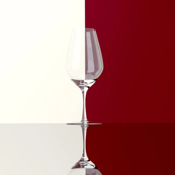 Glass of red or white wine — Stock Photo, Image