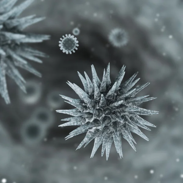 Virus and Bacteria Cells — Stock Photo, Image