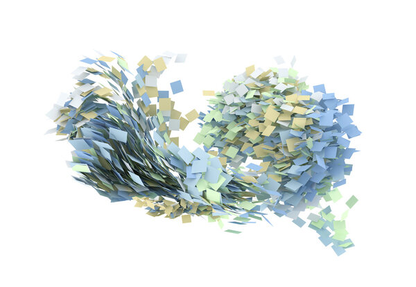 Летающие бумажные листы, летающие страницы
