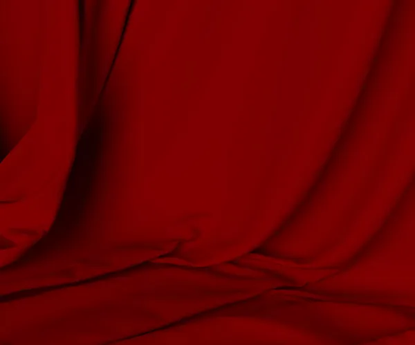 豪華な赤いカーテン素材背景をクローズ アップ — ストック写真