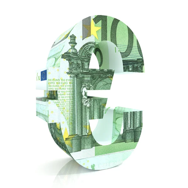 Euro Firma con la valuta euro — Foto Stock