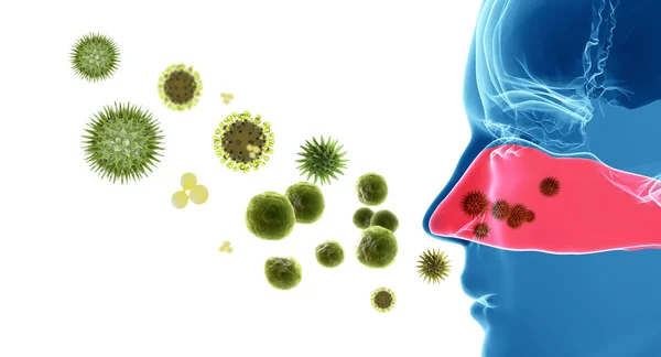 Pollen allergy. Hay fever — Stock Photo, Image