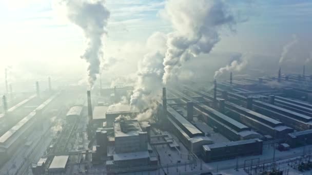 Az ipari levegőszennyezés áttekintése — Stock videók